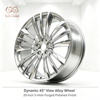 Jantes en alliage OEM 5x112 5x120 Double perçage Poli Argent 15 rayons fins pour berlines européennes Commande d'échantillon bienvenue