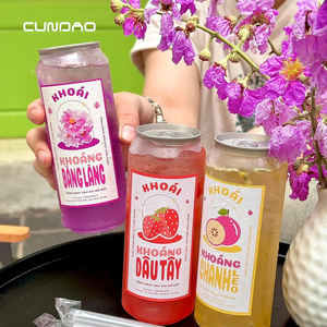 Cundao Lattina Trasparente in PET Monouso per Latte, Caffè, Succhi, Cola, Bevande, con Coperchio in Alluminio - Product Image 2