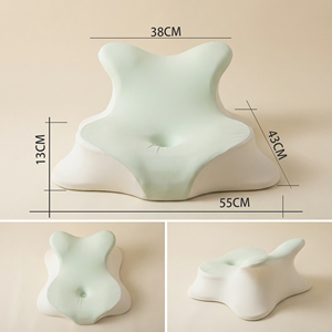 Oreiller orthopédique ergonomique en mousse à mémoire de forme réglable, oreiller de lit profilé, oreiller de lecture, soutien vertébral, oreiller cervical confortable pour un sommeil réparateur - Product Image 6