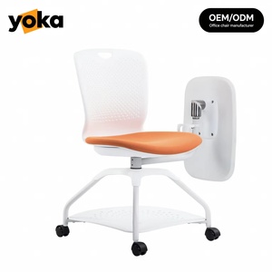 Sedia da Formazione Mobile Moderna con Tavoletta <span class=keywords><strong>Scrittoio</strong></span> - Sedia da Studio Regolabile per Aula, Sala Conferenze, Arredamento Scolastico - Product Image 1