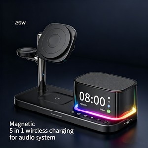 Nouveau produit lancé : <span class=keywords><strong>Chargeur</strong></span> sans fil multifonction 6 en 1 avec réveil lumineux, <span class=keywords><strong>chargeur</strong></span> <span class=keywords><strong>rapide</strong></span> 25W pour bureau, BT C09 <span class=keywords><strong>Plus</strong></span> - Product Image 1