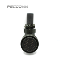 Connecteur d'alimentation circulaire fileté robuste PSCCONN MS5015 Série MS3108A 28-21S, prise coudée à 90 degrés, 37 broches femelle
