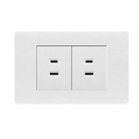Prise standard 118 US personnalisée plaque PC charge murale commutation de puissance Double prise universelle 3 broches avec port USB et TYPE C