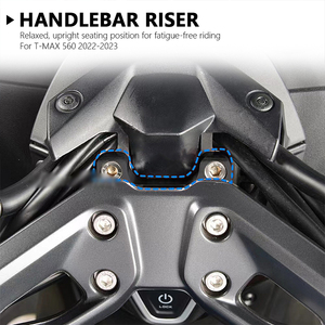 Manillar elevador para motocicleta <span class=keywords><strong>Yamaha</strong></span> TMAX 560 <span class=keywords><strong>t</strong></span>-max560 TMAX560, <span class=keywords><strong>T</strong></span>-<span class=keywords><strong>MAX</strong></span>, novedad, <span class=keywords><strong>2022</strong></span>, 2023, 560 - Product Image 2