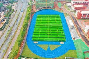 Césped artificial INOLP de alta calidad y bajo mantenimiento para áreas de fitness y entrenamiento al aire libre campo de fútbol - Product Image 4