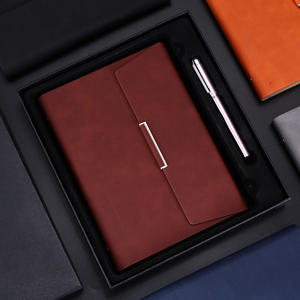 Carnet de notes promotionnel A5 en cuir rétro avec logo personnalisé et boucle, idéal pour les entreprises - Product Image 3