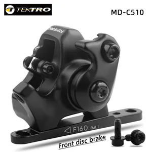 Tektro MD-C510 Road Fiets Voor Achter Disc Platte Mount Brake Zwarte Fiets Mechanische Remklauw Schijfremmen Fietsen Remklauw