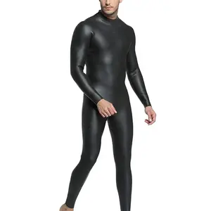 Manica lunga glatt in neoprene anzug in Neoprene in gomma liscia con pelle da bagno muta da sub da Surf per Triathlon