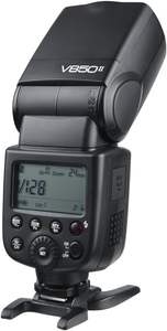 Flash pour appareil photo Godox V850II, batterie lithium-ion, système sans fil 2.4GX, compatibilité maître/esclave GN60, griffe porte-accessoire (11.1V) - Product Image 3