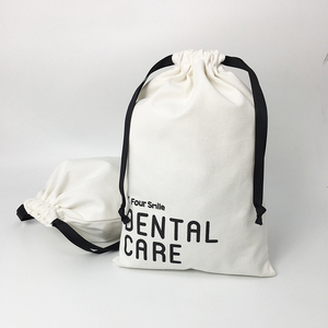 Bán Buôn Túi Dây Rút Vải <span class=keywords><strong>Muslin</strong></span> <span class=keywords><strong>Cotton</strong></span> Logo Tùy Chỉnh Đơn Giản Túi Dây Rút Vải <span class=keywords><strong>Cotton</strong></span> Có Ruy Băng - Product Image 2