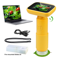 ELectron Microscope Manufacturers 2inch IPS Screen 1000x Video Pocket Microscope Handheld With Microscope Slides