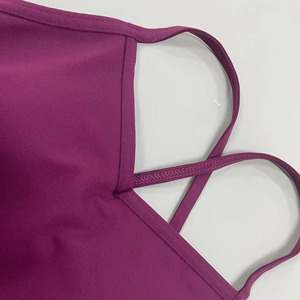 SHINBENE senza maniche un pezzo indietro Hollow allenamento Yoga Fitness tute corte tute da donna - Product Image 6