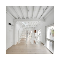 Escalier droit décoratif d'intérieur, stable, monobloc, pour loft, bibliothèque, chambre à coucher