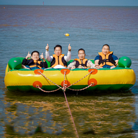 Bateau gonflable en PVC pour l'eau : Banane, Grand Poisson Volant, Ours Fraise, Naza, Surf de mer, Petit Canard Jaune, Pikachu, JUNAO 500kg+