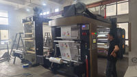 YTB-41000 de haute qualité entièrement automatique à grande vitesse multi couleurs rouleau feuille d'aluminium papier étiquette flexo machine d'impression
