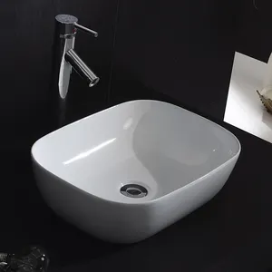 En popüler tezgah lavabo beyaz seramik sağlık gereçleri banyo lavabo lavabo