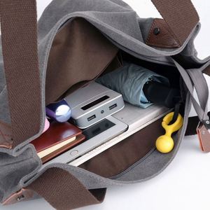 Bolso de Lona de Moda, Bolso Bandolera, Bolso de Mensajero, Bolso Tote Informal para Mujer - Product Image 4