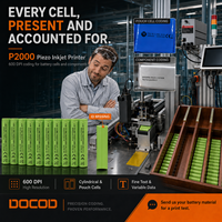 Impresora de Inyección de Tinta Piezoeléctrica Industrial DOCOD Compact P2000, Impresión Frontal/Lateral, Máquina de Codificación PIJ Ligera para Múltiples Escenarios