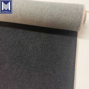 100% cotton selvedge denim vải từ Colombia Heavyweight dệt <span class=keywords><strong>Twill</strong></span> với sợi nhuộm mô hình cho quần jean các nhà sản xuất tại Trung Quốc - Product Image 2