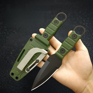 Nouveau couteau de survie à lame <span class=keywords><strong>fixe</strong></span> pour le camping en plein air, avec étui portable et tranchant, petit couteau à fruits de poche DIY - Product Image 3