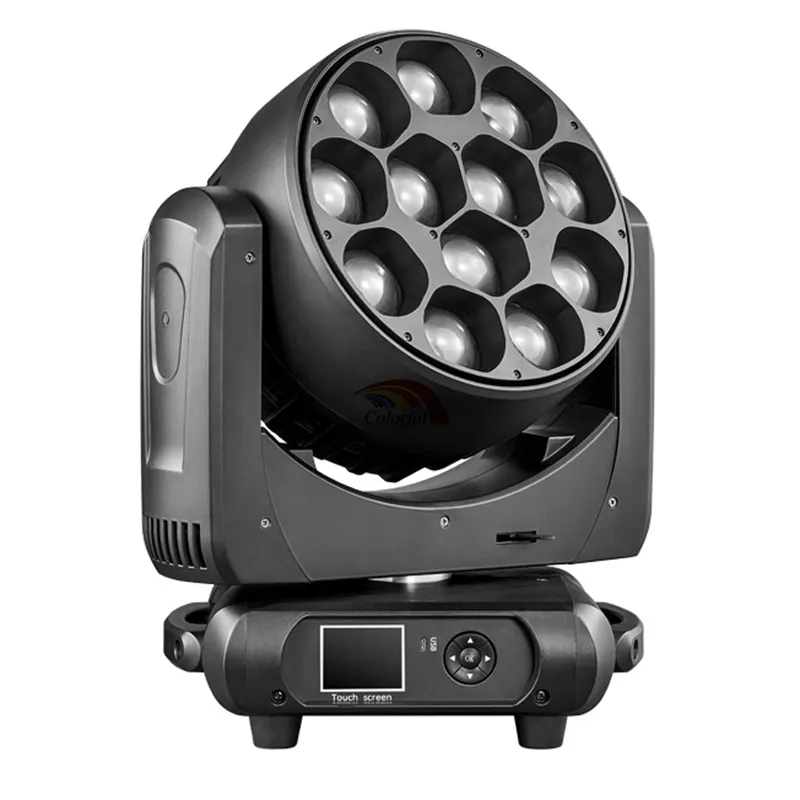 Sharp beam Bee-eye 12x40W LED ZOOM Wash Moving Head Light suitable for many occasions