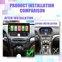 Radio para Auto Android 12 de 12.3 Pulgadas para Honda Acura TL 2008-2014, Pantalla Táctil, Estéreo, Multimedia, GPS, Navegador, Reproductor, Unidad Principal