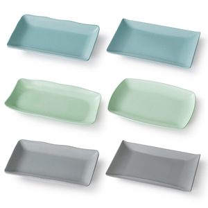 Assiettes rectangulaires en mélamine Xiangyuanmei style nordique, pour restaurant, imitation porcelaine, pour service de fondue chinoise - Product Image 1