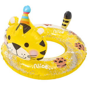KSTR-020 Bouée de natation gonflable pour bébés et tout-petits, motif panda et tigre de dessin animé - Product Image 6