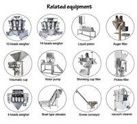 Machine d'emballage automatique de pesage et de remplissage de sacs pré-faits pour les chips de maïs, les chips de pommes de terre, les frites, les collations, avec station rotative LINPACK, conforme aux normes CE et RoHS