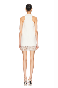 Vestido Midi en Línea A, Cuello en V, Hombros Descubiertos, Cintura Alta, con Cuentas, Transpirable, Resistente, con Cremalleras, Versátil e Informal, Nueva Colección Primavera 2026 - Product Image 3