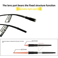 Sensor Serat Optik Titik Kecil FU-M610 dengan Lensa Fokus 01mm Terintegrasi, Deteksi Presisi Tinggi, Saklar Fotoelektrik IP67 untuk