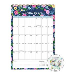 <span class=keywords><strong>Calendrier</strong></span> de bureau et mural personnalisé en papier couleur, 18 mois, avec horloge, planificateur promotionnel - Product Image 6