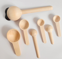 Fabricants en gros de mini cuillères à café de mesure, logo personnalisé, bois de bambou rustique, non toxique, manche long, écologique