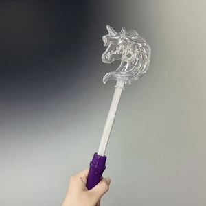 Varita de <span class=keywords><strong>Unicornio</strong></span> con Luces LED de Dibujos Animados para Niños, Plástico RGB con 3 Modos de Iluminación, Juguete Luminoso de Mano para Niños, Cosplay y Fiestas - Product Image 5