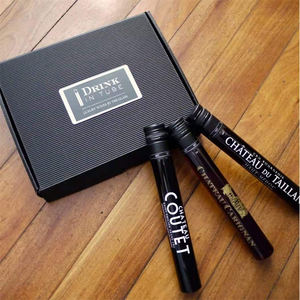 Logo personnalisé de 50 ml 100 ml bouteilles de <span class=keywords><strong>tube</strong></span> de vin en <span class=keywords><strong>verre</strong></span> à haute teneur en borosilicate bouteille de vin <span class=keywords><strong>tube</strong></span> de <span class=keywords><strong>whisky</strong></span> en <span class=keywords><strong>verre</strong></span> avec emballage - Product Image 2