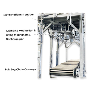 Machine de remplissage et de pesage de sacs à bouche ouverte (Big Bag / FIBC) pour céréales et granulés, à fonctionnement stable, capacités 500kg, 800kg, 1000kg, 2000kg - Product Image 2