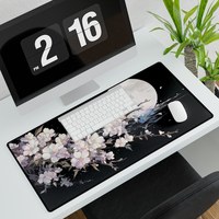 Tapis de souris de jeu japonais en fleurs Sakura, élégant et cool pour PC, tapis de jeu Teclado, tapis de bureau pour ordinateur portable 900X400