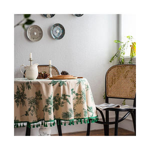 Mantel redondo Jacquard moderno para el hogar, Bar, bodas y fiestas, tela rectangular reutilizable para Eventos y Banquetes - Product Image 5