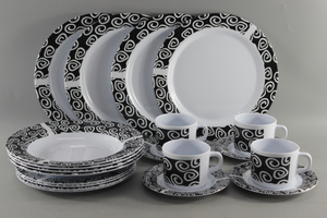 <span class=keywords><strong>Vajilla</strong></span> Moderna de 12 <span class=keywords><strong>Piezas</strong></span> de Plástico, <span class=keywords><strong>Melamina</strong></span> y Fibra de Bambú, los Mejores Materiales de Buena Calidad al Mejor Precio - Product Image 3