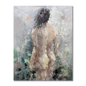 Home Decoratie <span class=keywords><strong>Abstract</strong></span> Naakt Dame Schilderijen Canvas Wall Art Woonkamer Hand Geschilderd Naakt Schilderen - Product Image 1
