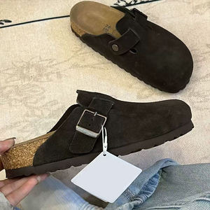 Sandales d'été pour femmes Birkenstocks, style mules plates noires, tendance et à la mode, pour l'extérieur et le jardin, modèle intemporel - Product Image 5
