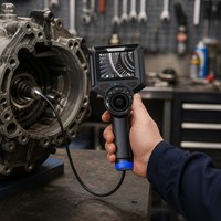Caméra d'inspection industrielle par endoscope vidéo, type outil, écran IPS HD 3,5 pouces, articulation à 360°, sonde flexible à 220°, IP67, 1MP 1280x720