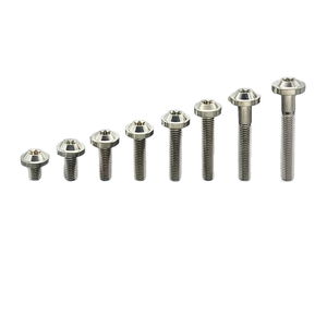 Alliage de titane M6x10/15/20/25/30/35/<span class=keywords><strong>40</strong></span>/45 vis à tête de disque Modification de vélo d'équitation boulon à tête de soucoupe volante - Product Image 2