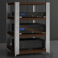 JS-01 F3 Série HIFI Équipement audio et vidéo Amplificateur Rack CD Sound Stand Bois Alliage d'aluminium Amp Cabinet