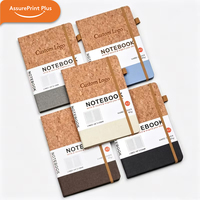 Carnet A5 en similicuir PU écologique, couverture rigide, reliure thermique, papeterie durable, logo personnalisé pour entreprise et bureau