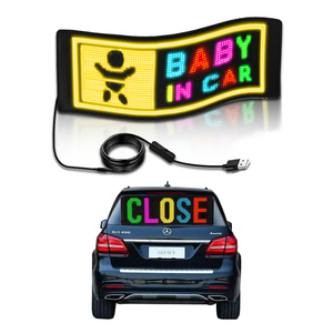 Panneau publicitaire LED étanche pour voiture avec contrôle par application Écran souple flexible pour taxi affichage LED Source lumineuse ponctuelle pliable - Product Image 1