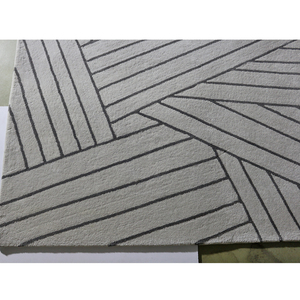 Di lusso coperta decorazioni per la casa in bianco e <span class=keywords><strong>nero</strong></span> della banda moderna a mano <span class=keywords><strong>tappeto</strong></span> tappeti tufted 3x4 soggiorno tappeti - Product Image 3
