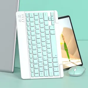 薄型可充电迷你人体工程学蓝牙无线键盘韩国日泰键盘手机ipad平板电脑