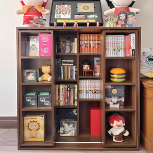 Japanisches Manga Double-<span class=keywords><strong>Layer</strong></span> Mobile Bücherregal Einfaches modernes Präsentation regal für Schlafzimmer Mehrstufiger Lagers chrank - Product Image 5