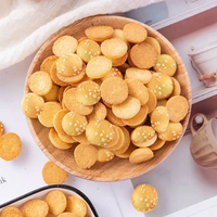 Biscuits ronds au sésame, croustillants, sucrés, populaires en ligne, uniques, biscuits ronds au sucre